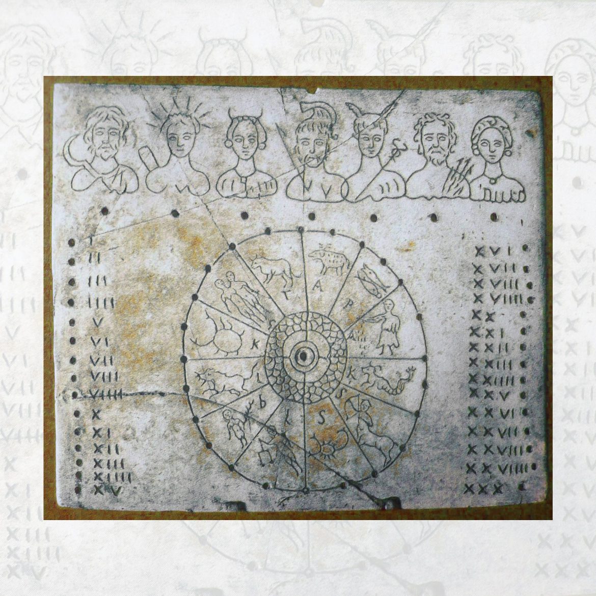 Calendario romano siglo I. Mitología